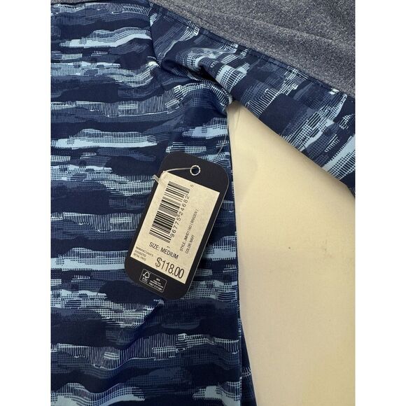 NWT johnnie-O Braden Camo Performance Hoodie Navy Blue Men's Size MEDIUM $118 - Picture 6 of 11